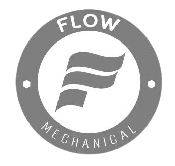 White and Grey Flow Mechanical Logo